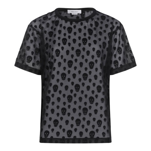 Black Skull Print T-Shirt