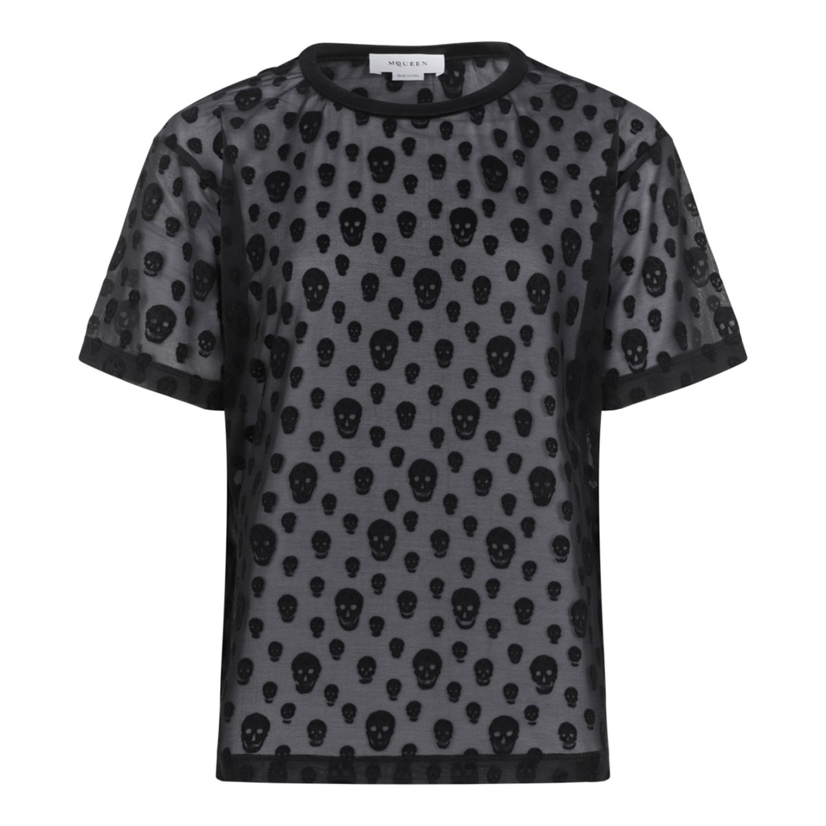 Black Skull Print T-Shirt