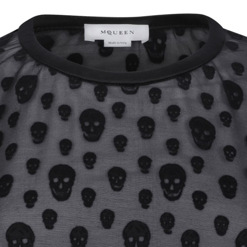 Black Skull Print T-Shirt