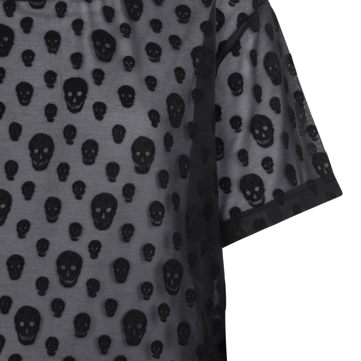 Black Skull Print T-Shirt