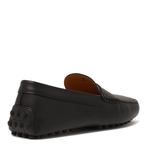 Black Gommino Loafers In Leather