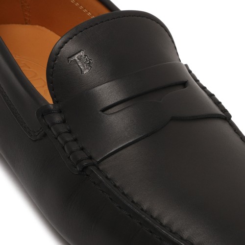 Black Gommino Loafers In Leather