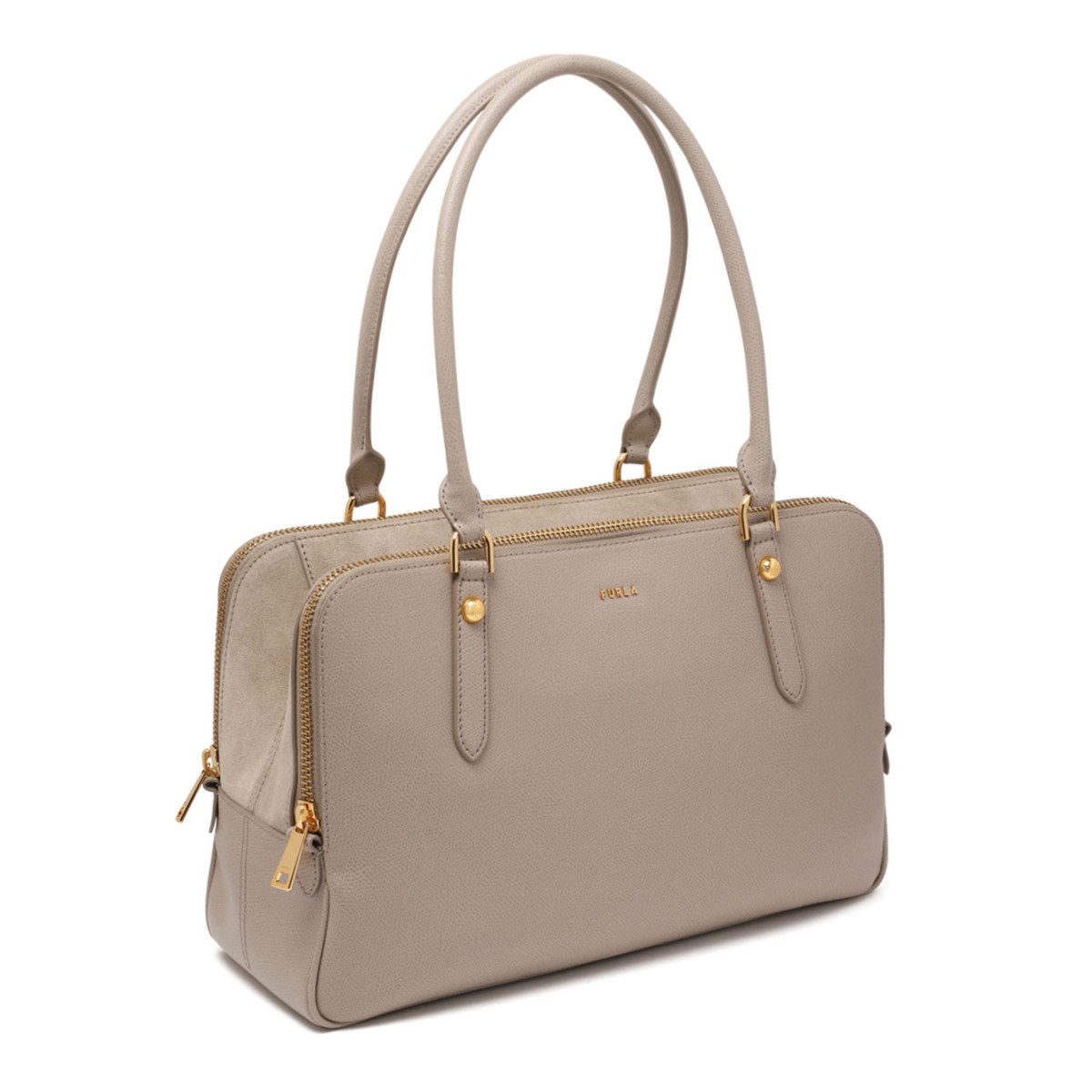 Linen Giulia Boston Bag L