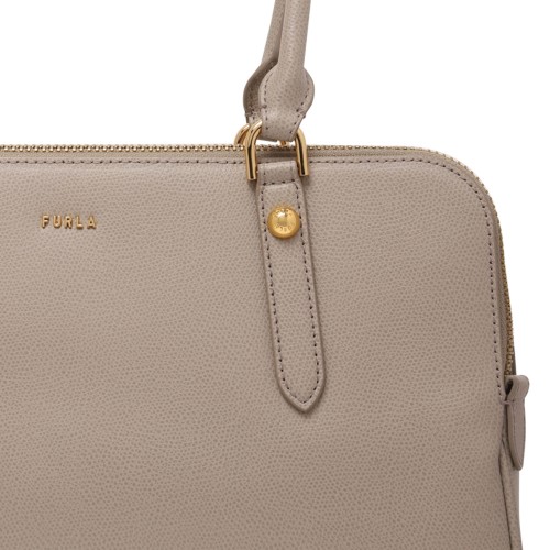 Linen Giulia Boston M Bag