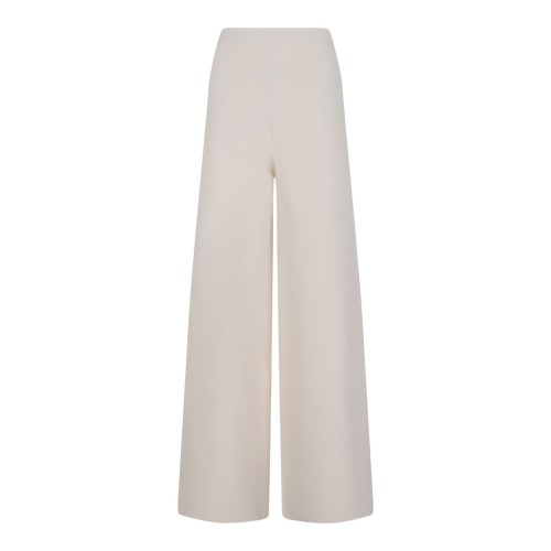 Ivory White Knitted Trousers
