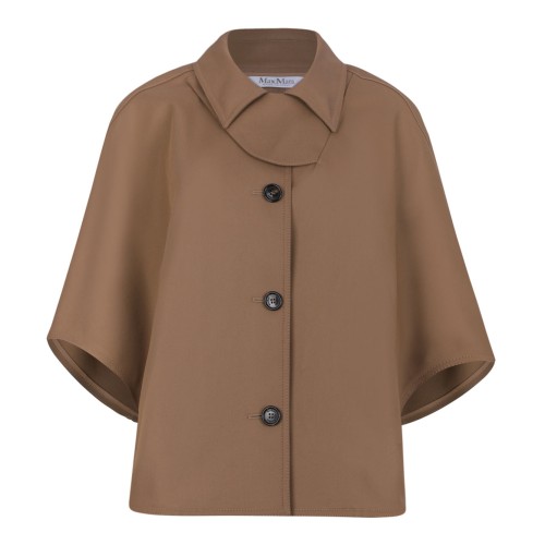 Drip-Proof Gabardine Hood Box Crop Cape