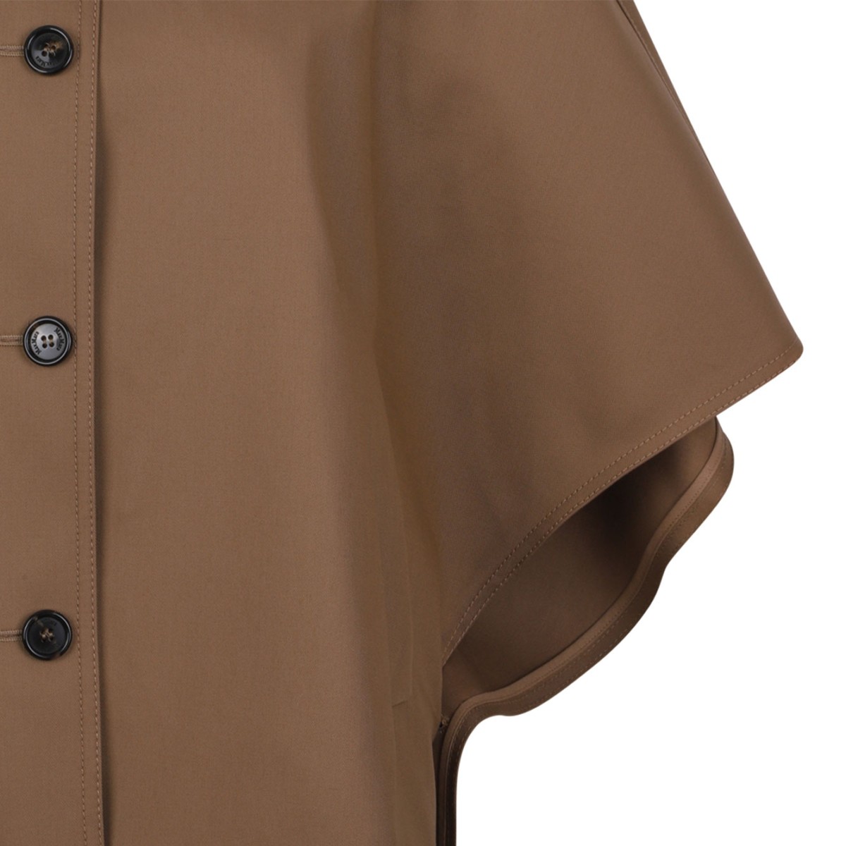 Drip-Proof Gabardine Hood Box Crop Cape