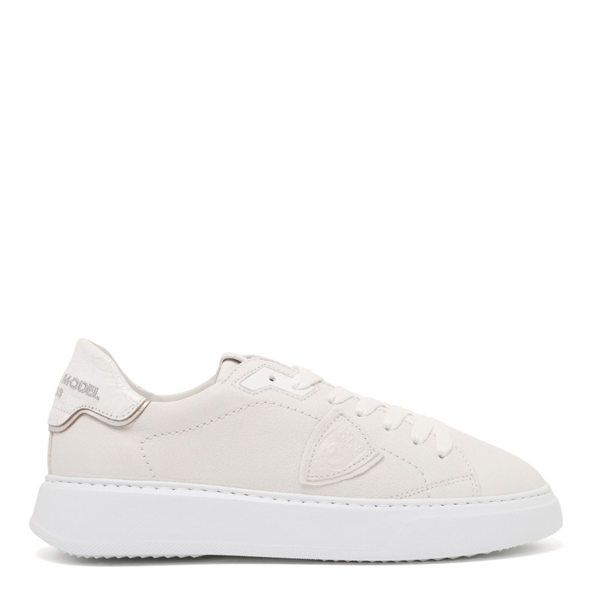 Ivory Low-Top Sneakers In Leather