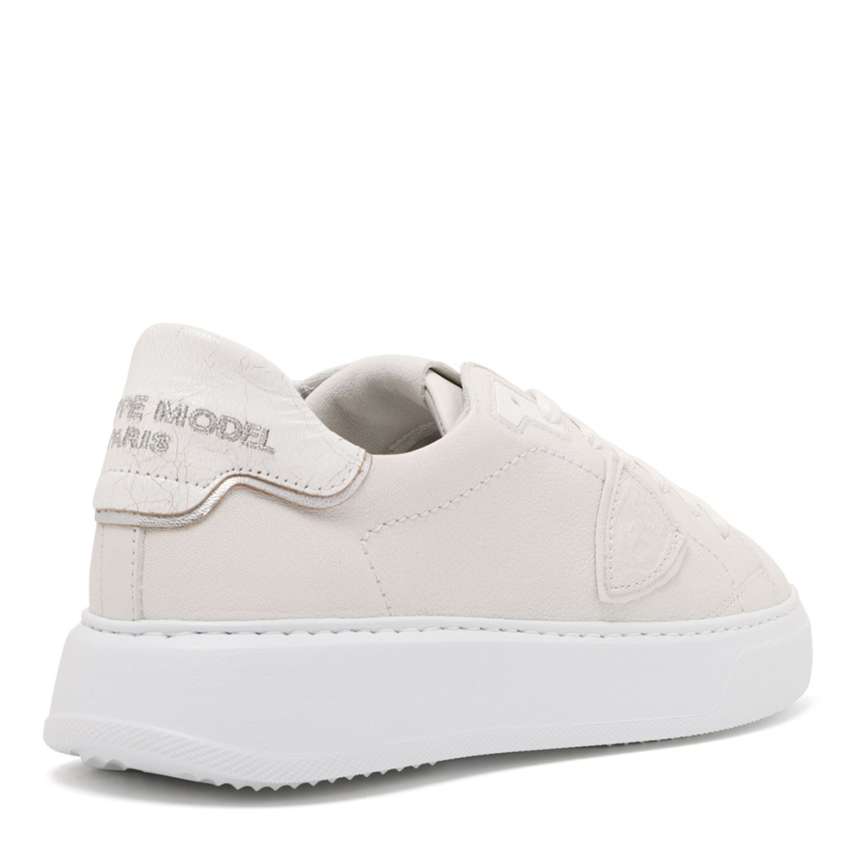 Ivory Low-Top Sneakers In Leather