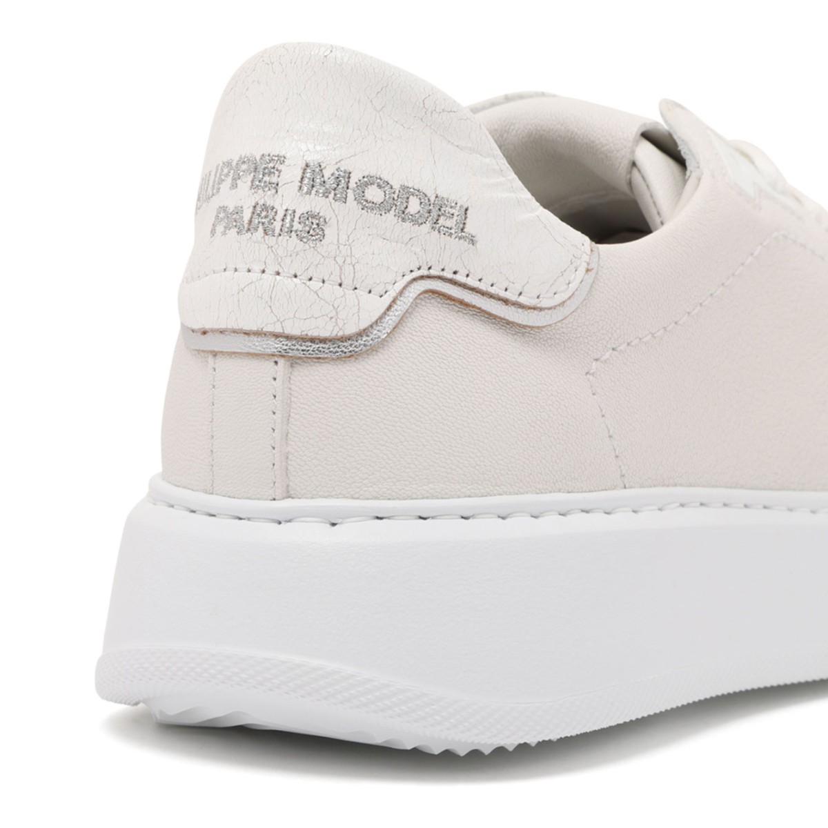 Ivory Low-Top Sneakers In Leather