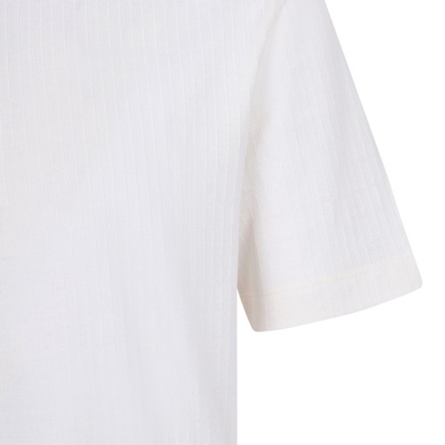 Natural Zip-Neck Polo Shirt In Cotton And Silk