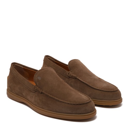 Brown Slipper Loafers In Suede 2