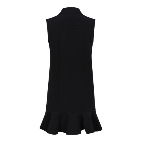 Black Twill Suiting Mini Dress 2