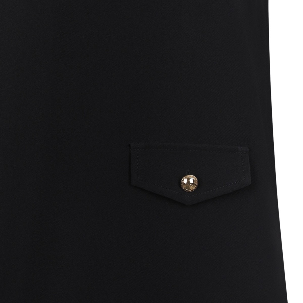 Black Twill Suiting Mini Dress
