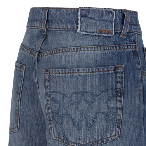 Blue Wide-Leg Jeans In Denim