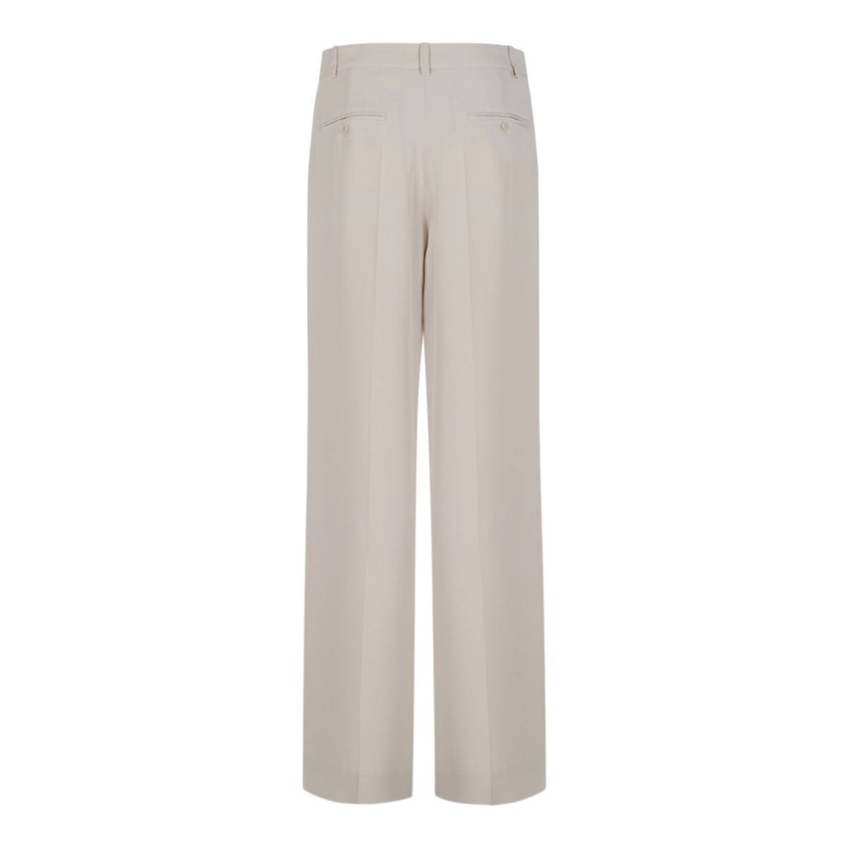 Ecru Neonda Dress Trousers In Flowing Crepe