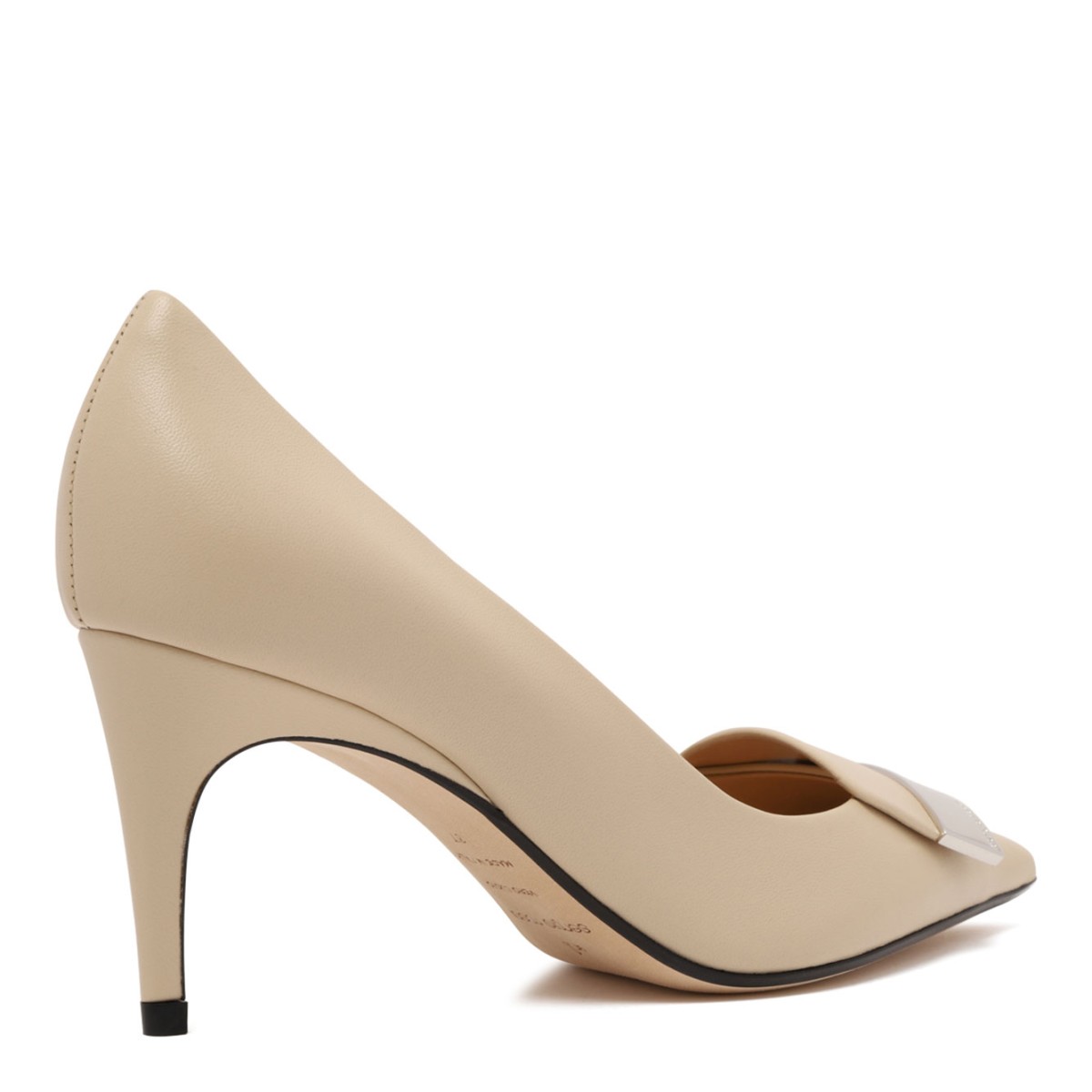 Chalk Soft Leather Pumps