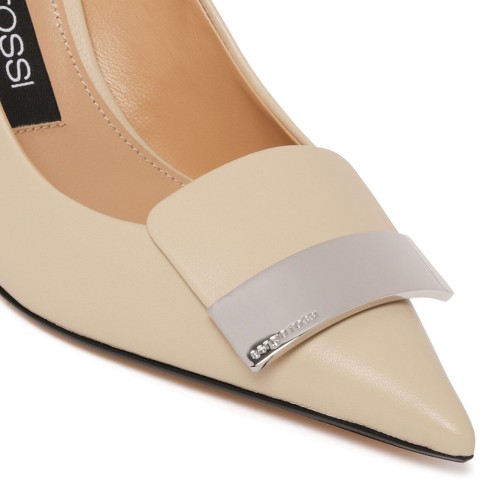Chalk Soft Leather Pumps