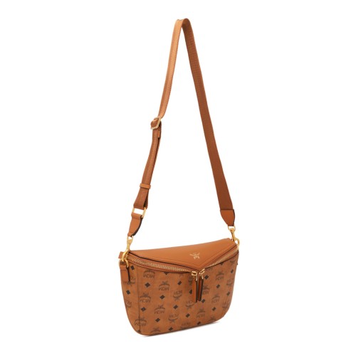 Cognac Diamond Bum Bag In Printed Canvas