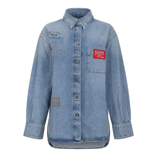 Mid Blue Chemise Oversized Shirt