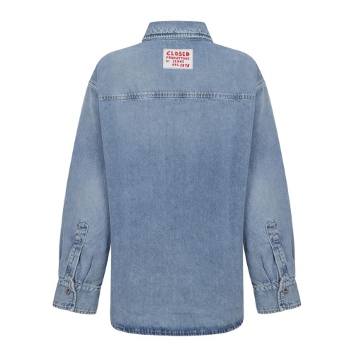 Mid Blue Chemise Oversized Shirt