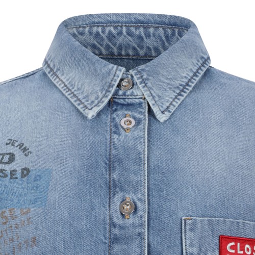 Mid Blue Chemise Oversized Shirt