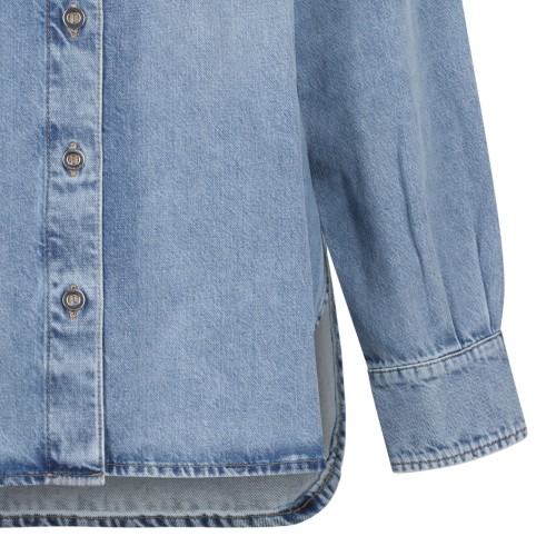 Mid Blue Chemise Oversized Shirt