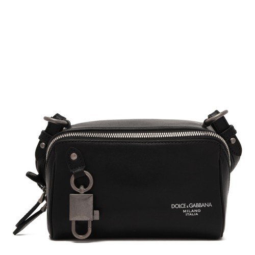 Black Vittoria Tempesta Calfskin Shoulder Bag