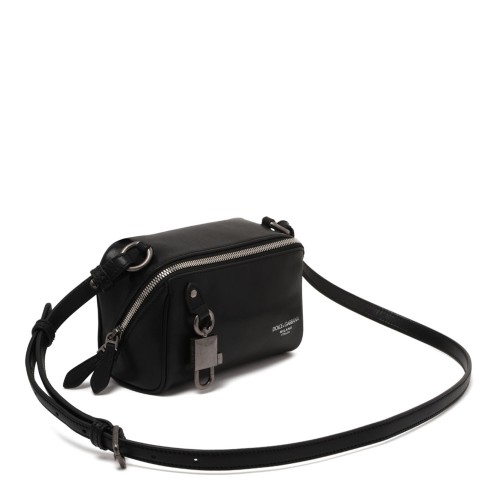 Black Vittoria Tempesta Calfskin Shoulder Bag