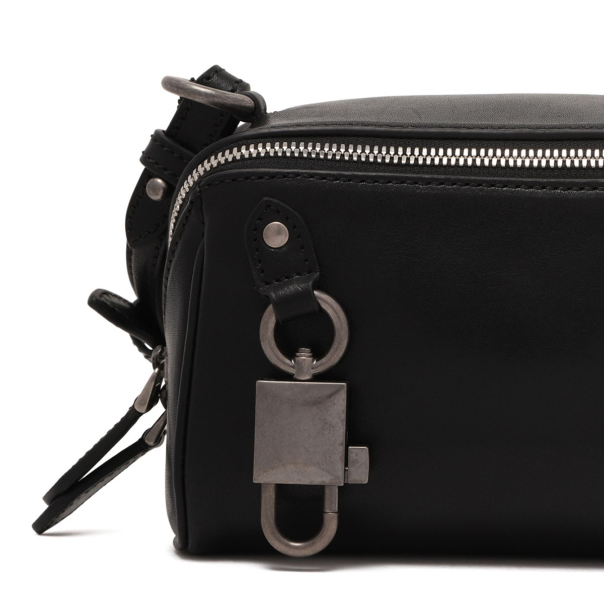 Black Vittoria Tempesta Calfskin Shoulder Bag