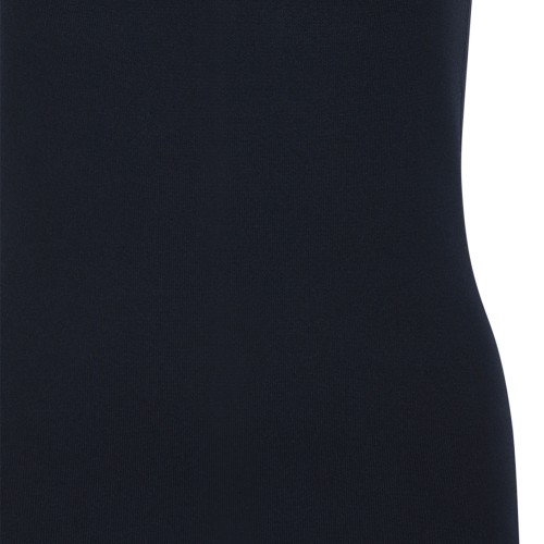 Navy Blue Long Sleeveless Dress