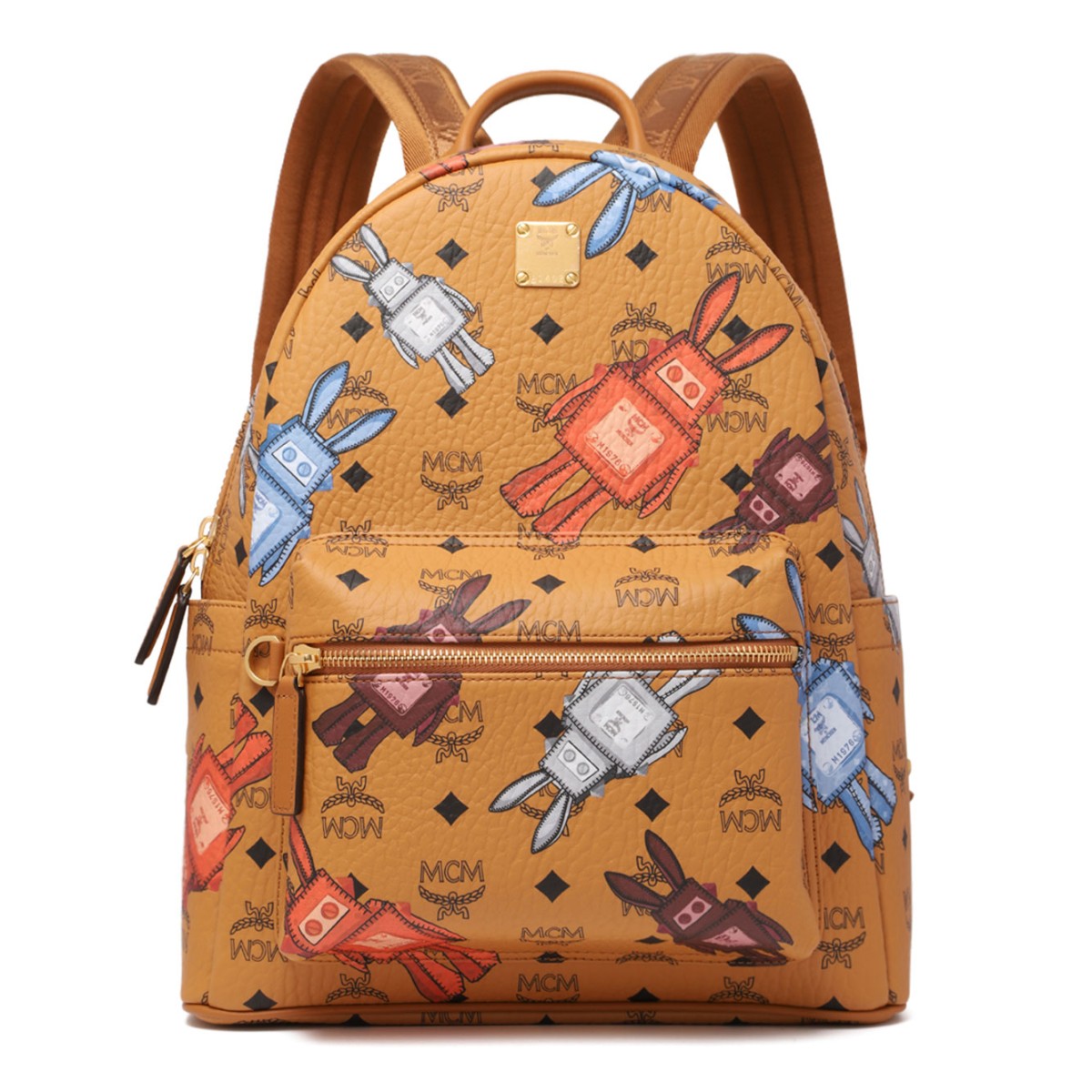 Cognac Stark Backpack in Rabot Visetos