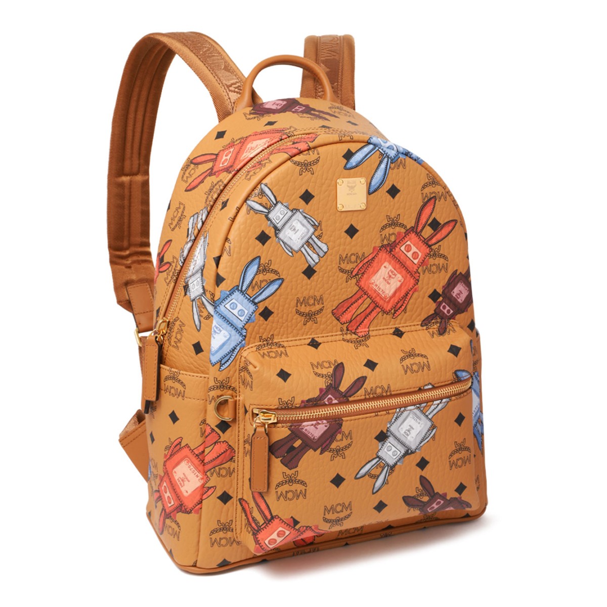 Cognac Stark Backpack in Rabot Visetos