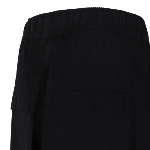 Black Stretched Low Crotch Trousers