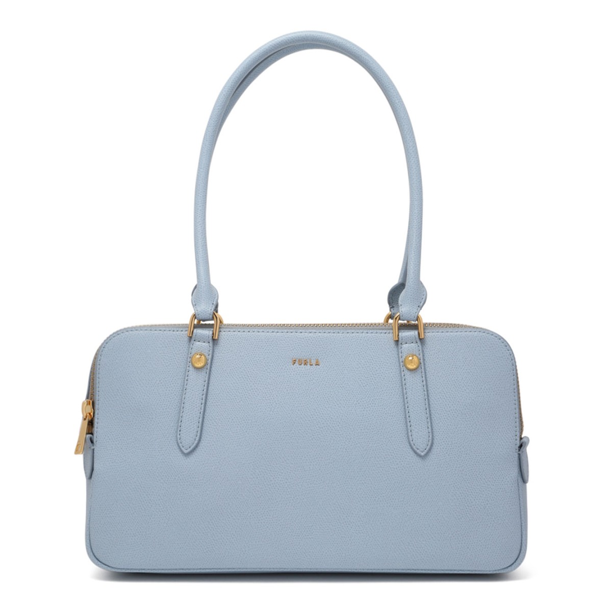 Dusty Blue Giulia Boston M Bag