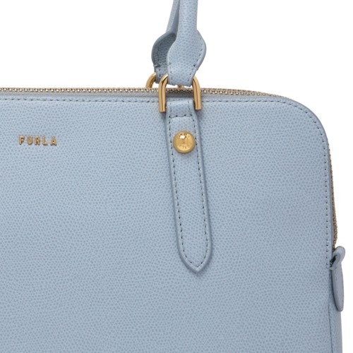 Dusty Blue Giulia Boston M Bag