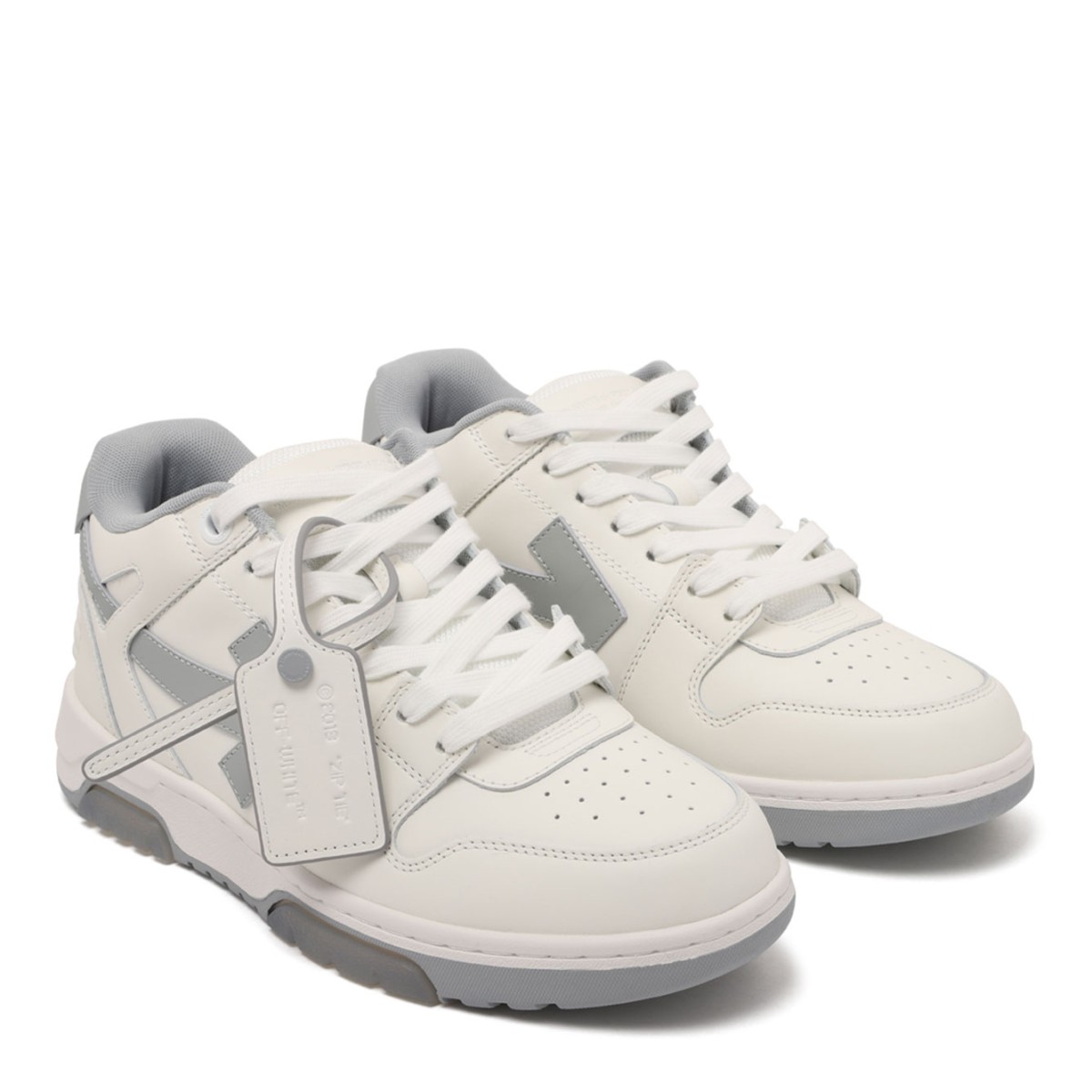 White and Grey Out Of Office Sneakers