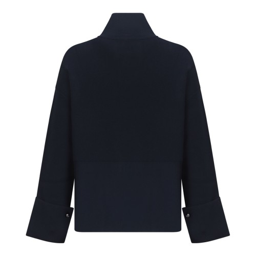 Navy Blue Boxy Cardigan