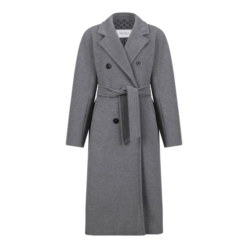 Light Grey Wool and Cashmere Coat