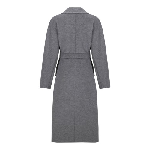 Light Grey Wool and Cashmere Coat 2