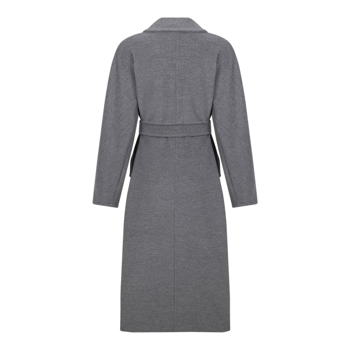 Light Grey Wool and Cashmere Coat