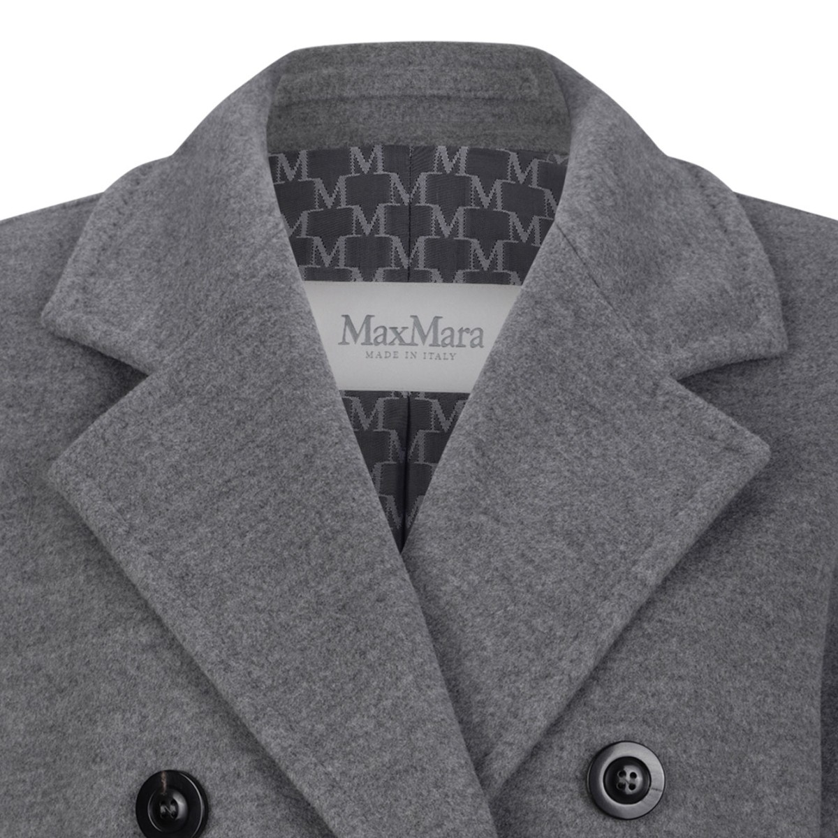 Light Grey Wool and Cashmere Coat