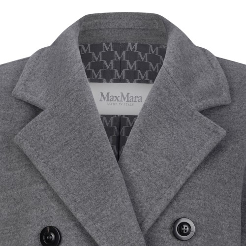 Light Grey Wool and Cashmere Coat