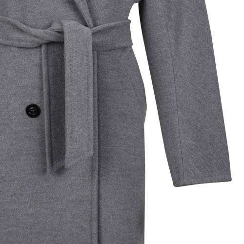Light Grey Wool and Cashmere Coat
