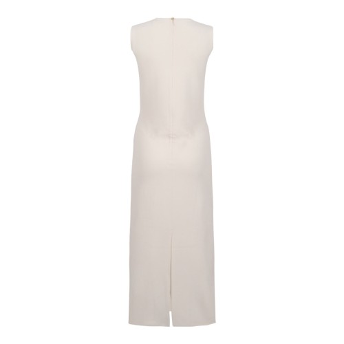 Ivory White Long Sleeveless Dress 2