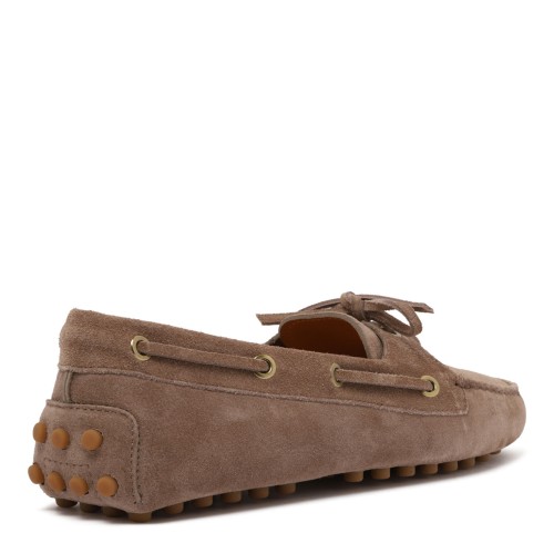 Brown Suede Leather Loafers