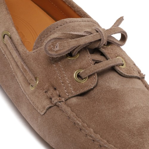 Brown Suede Leather Loafers