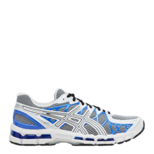 White and Illusion Blue Gel-Kayano 20 Sneakers