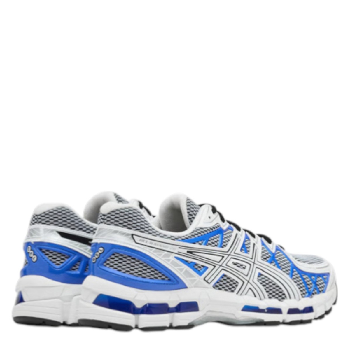 White and Illusion Blue Gel-Kayano 20 Sneakers