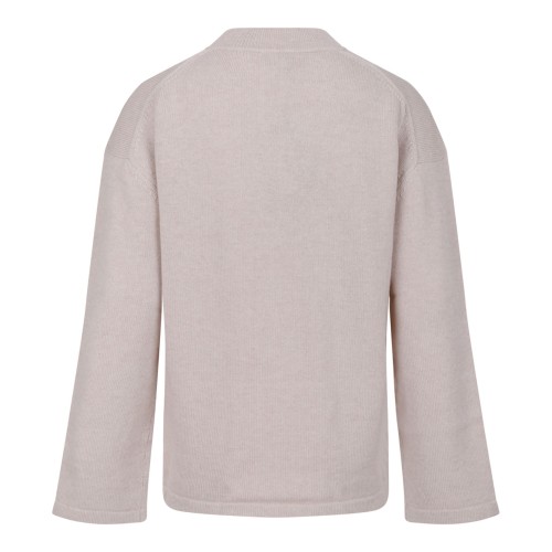 Beige Wool Blend Sweater 2